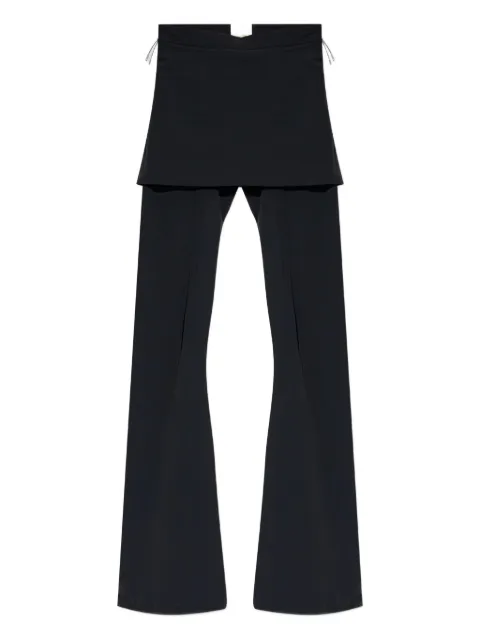 ROA layered flared trousers
