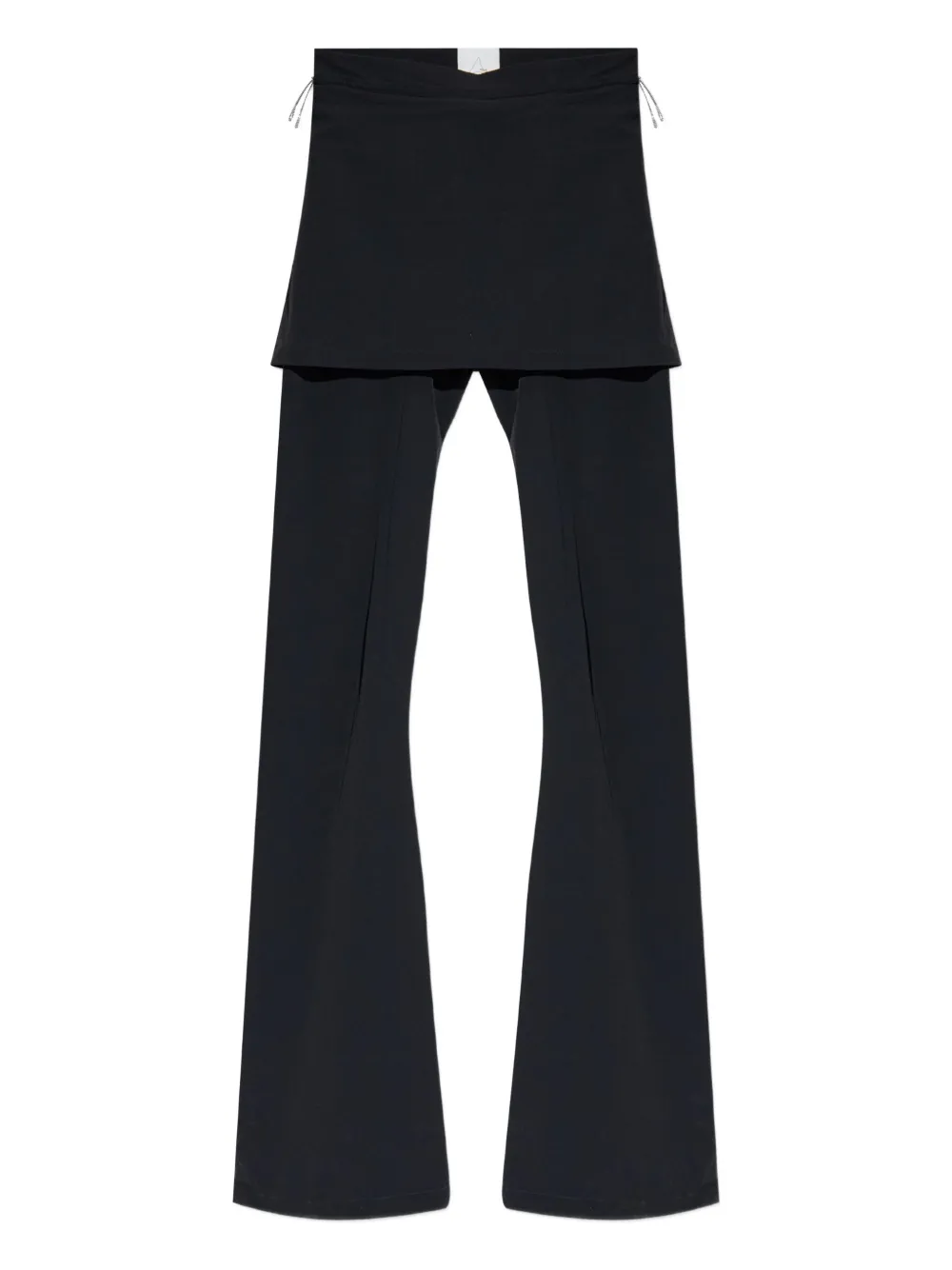 ROA layered flared trousers | Black | Image 1