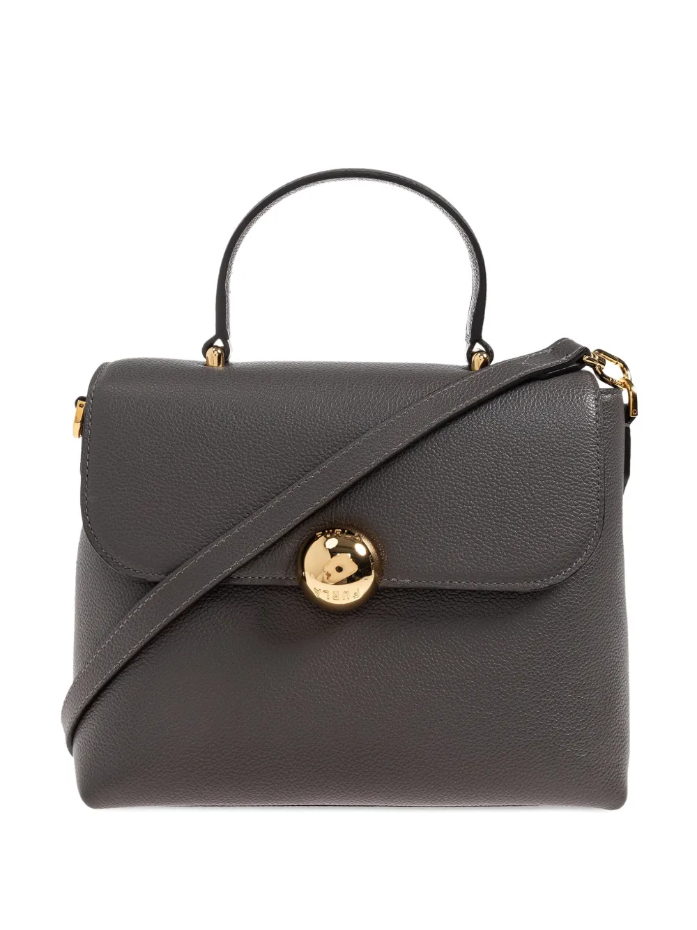 Furla Small Moonlight Tote Bag In Gray