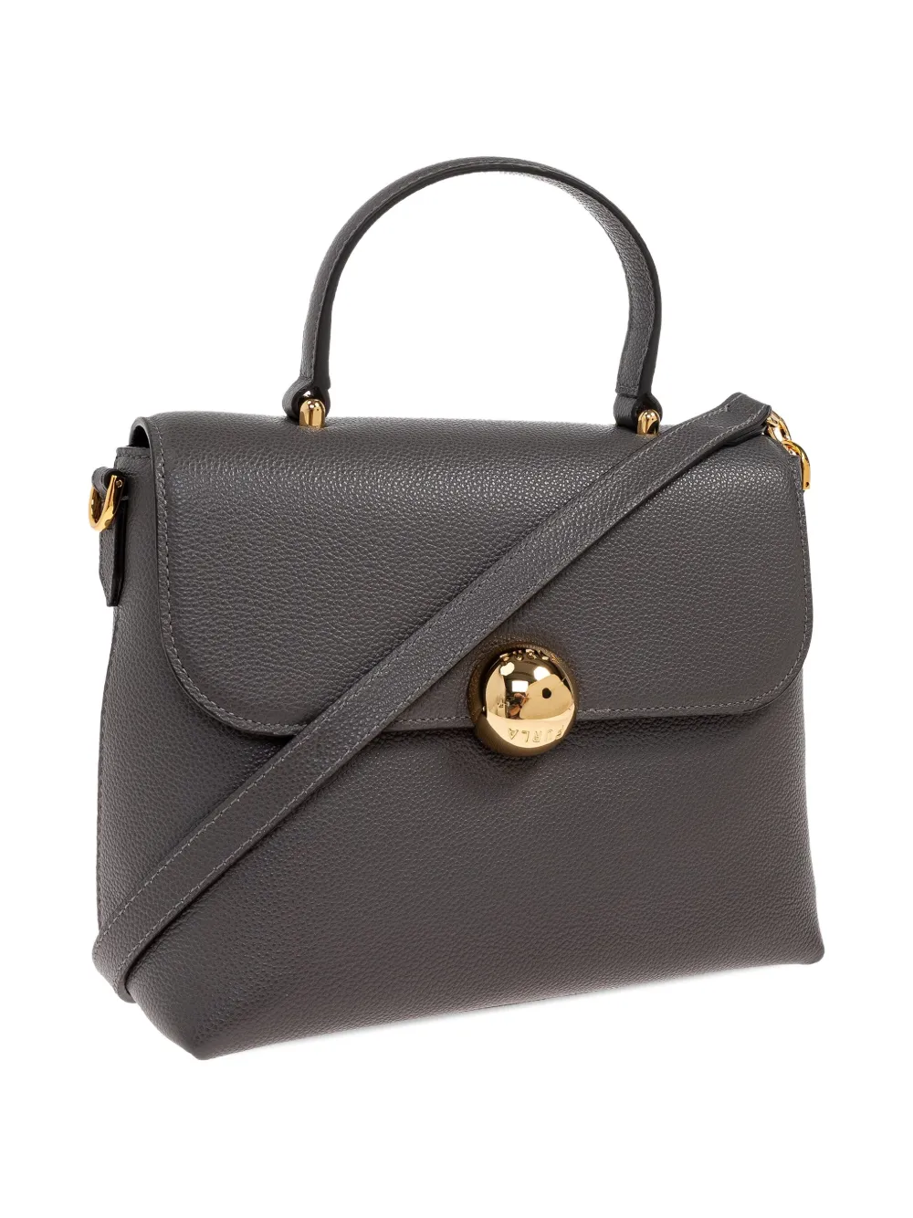 Furla Small Moonlight Tote Bag In Gray