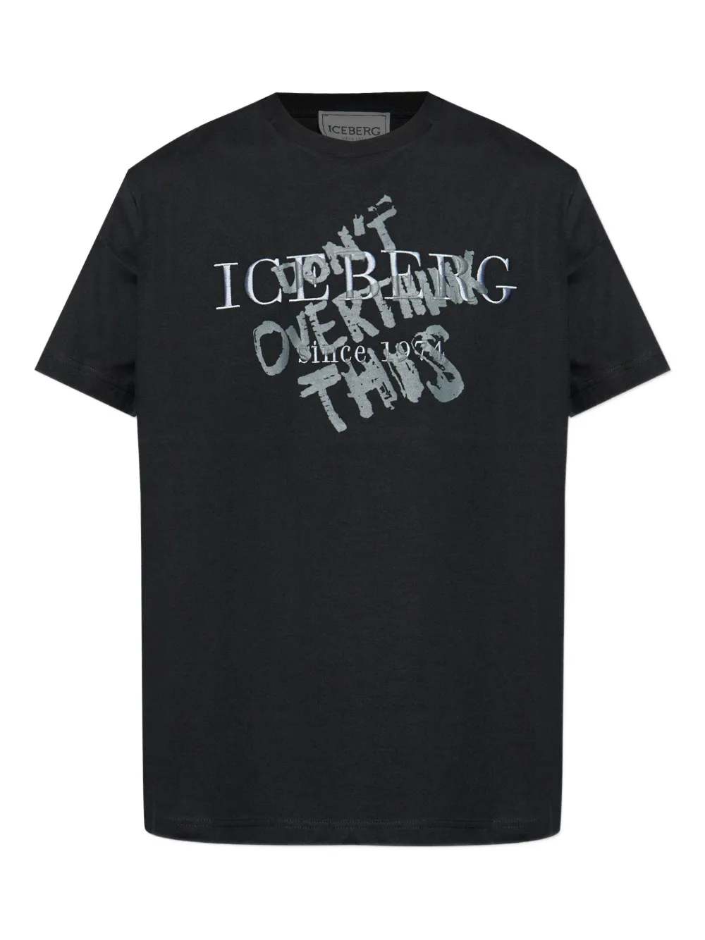 Iceberg playera con logo estampado | negro | Image 1