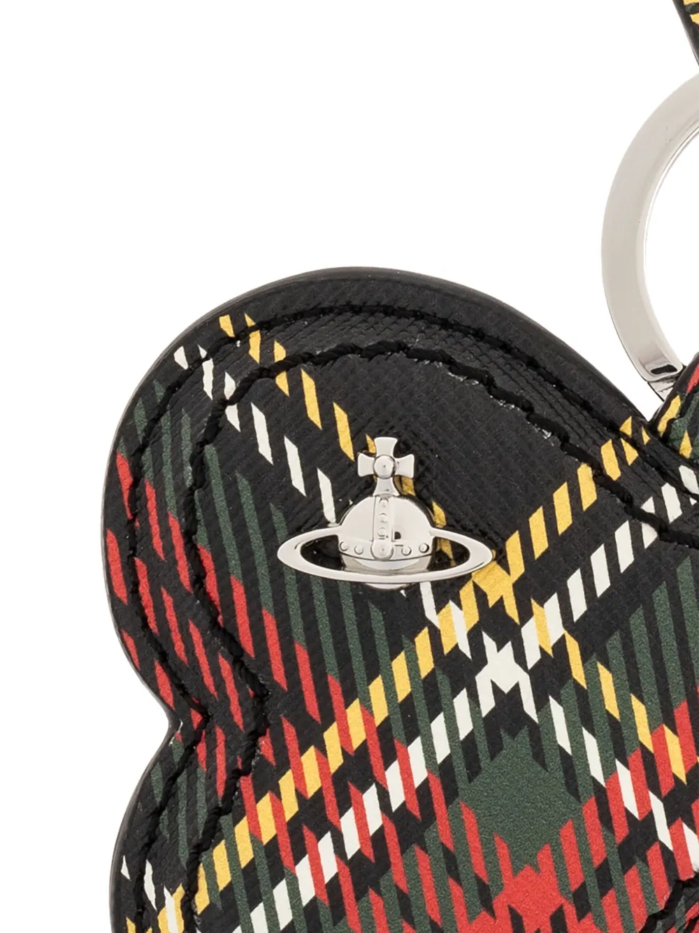 Vivienne Westwood Tartan-check Keyring In Red