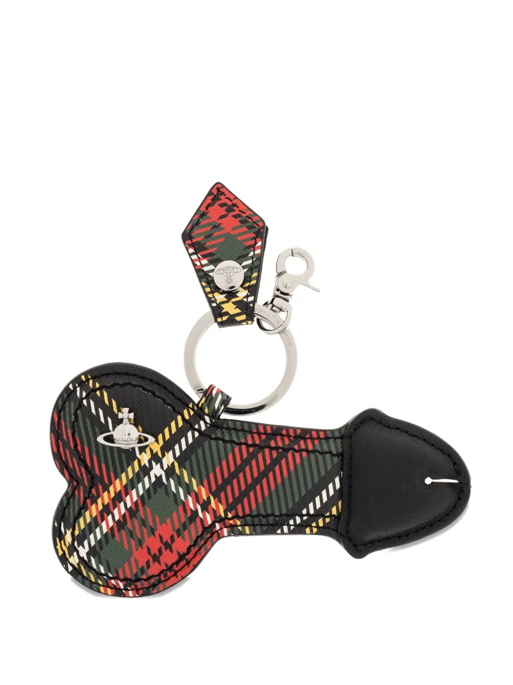 Vivienne Westwood tartan-check keyring | Black | Image 1