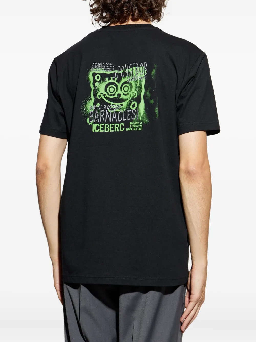 Iceberg T-shirt met print Zwart