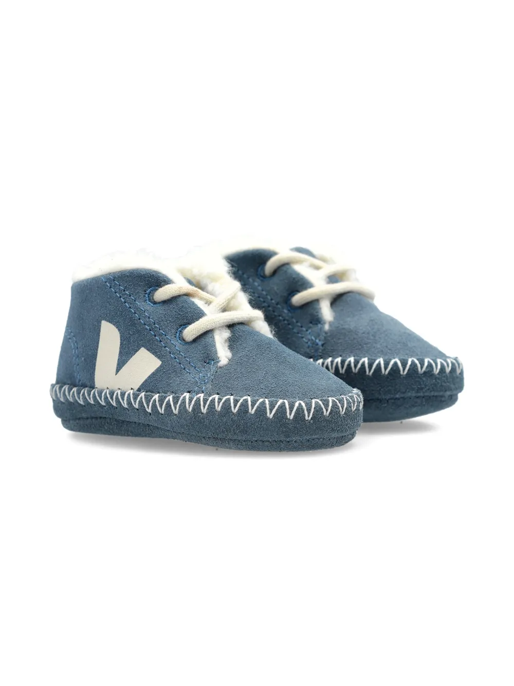 VEJA Kids Suède sneakers Blauw