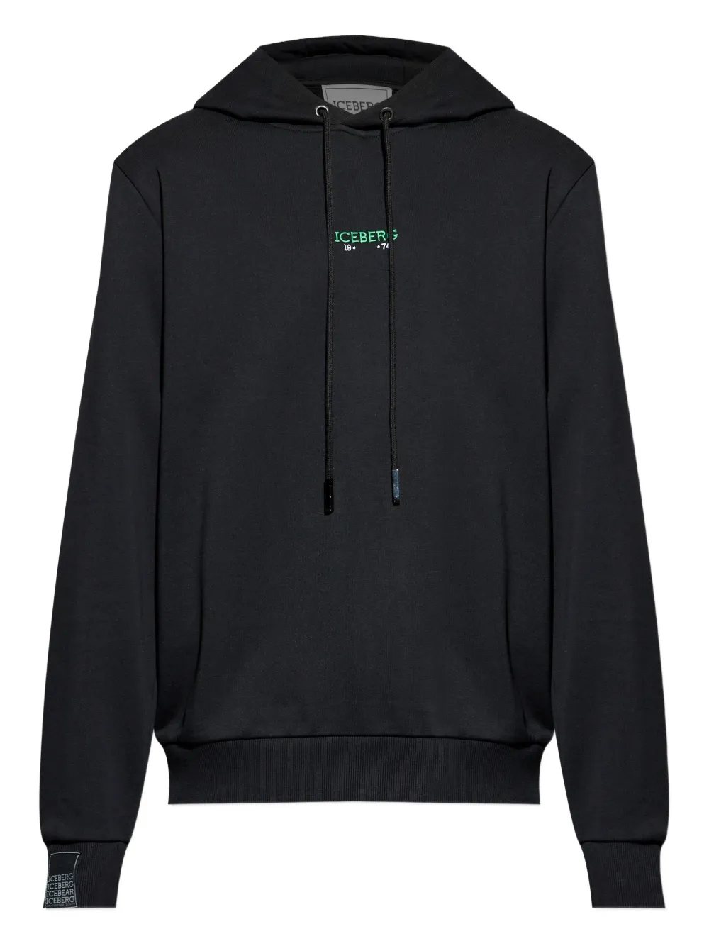 Iceberg graphic-print hoodie | Black | Image 1