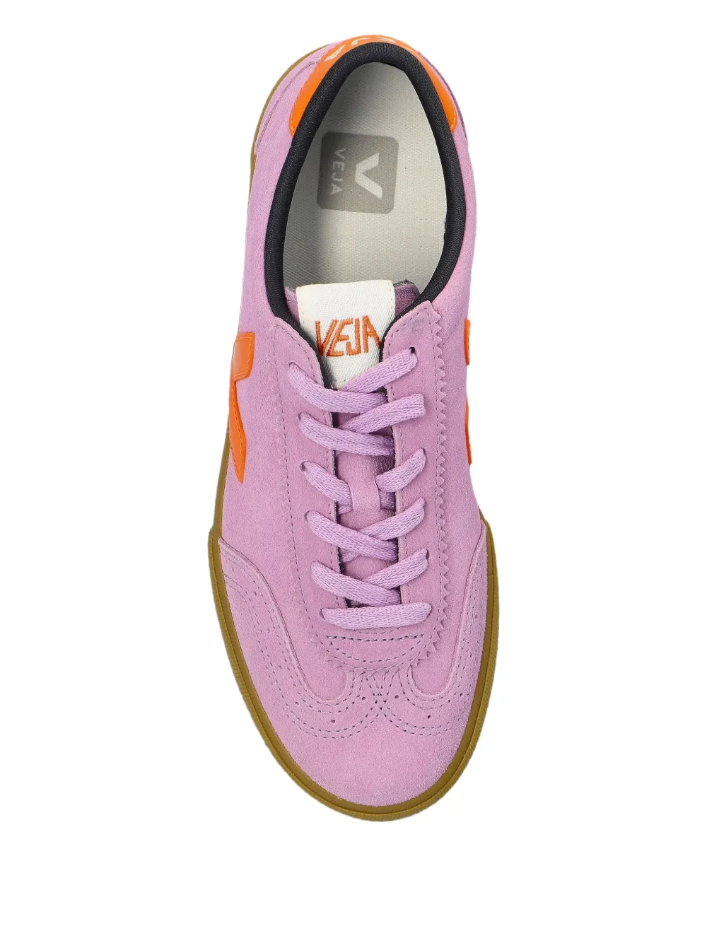 VEJA Suède sneakers met logo Paars