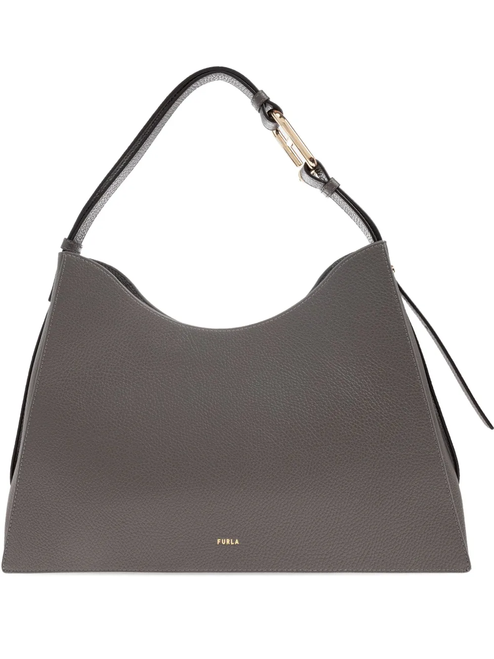Furla Large Nuvola Leather Tote Bag In Gray