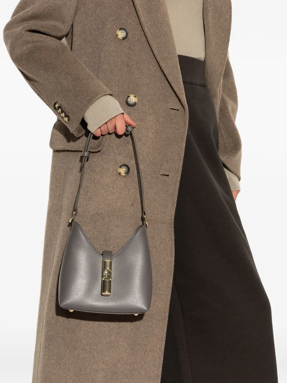 Furla mini Iride shoulder bag - Grijs