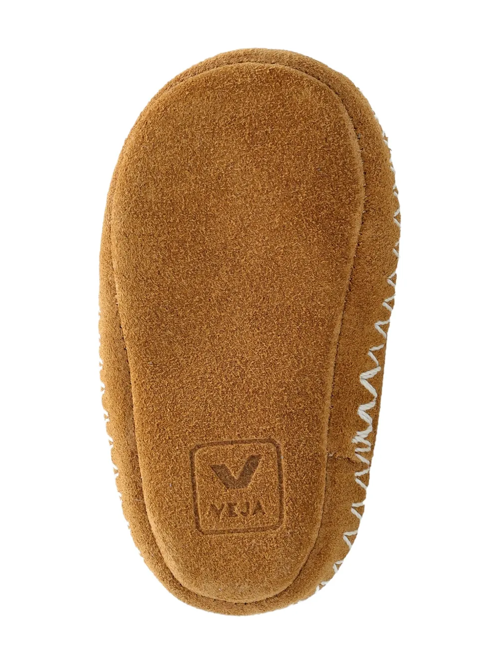 VEJA Kids Suède babyschoentjes met logo Bruin