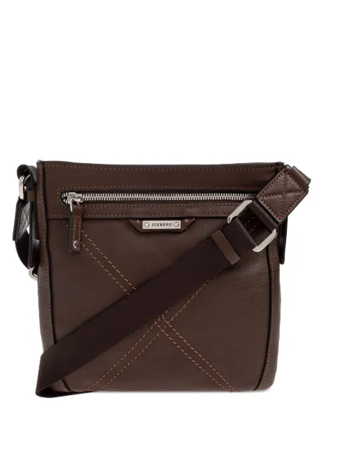 Iceberg logo-plaque shoulder bag