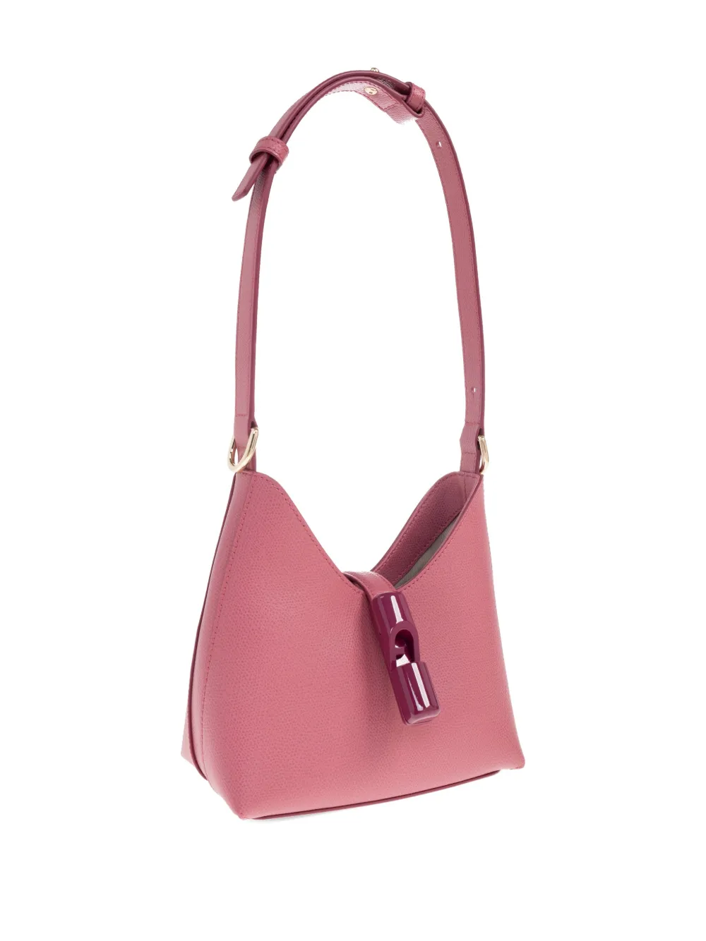 Furla Stylish Shoulder Bag Adjustable Strap In Pink