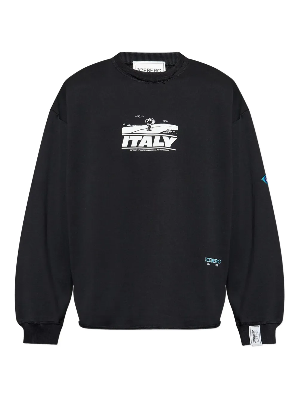 Iceberg x Peanuts crew-neck sweatshirt | Black | Image 1