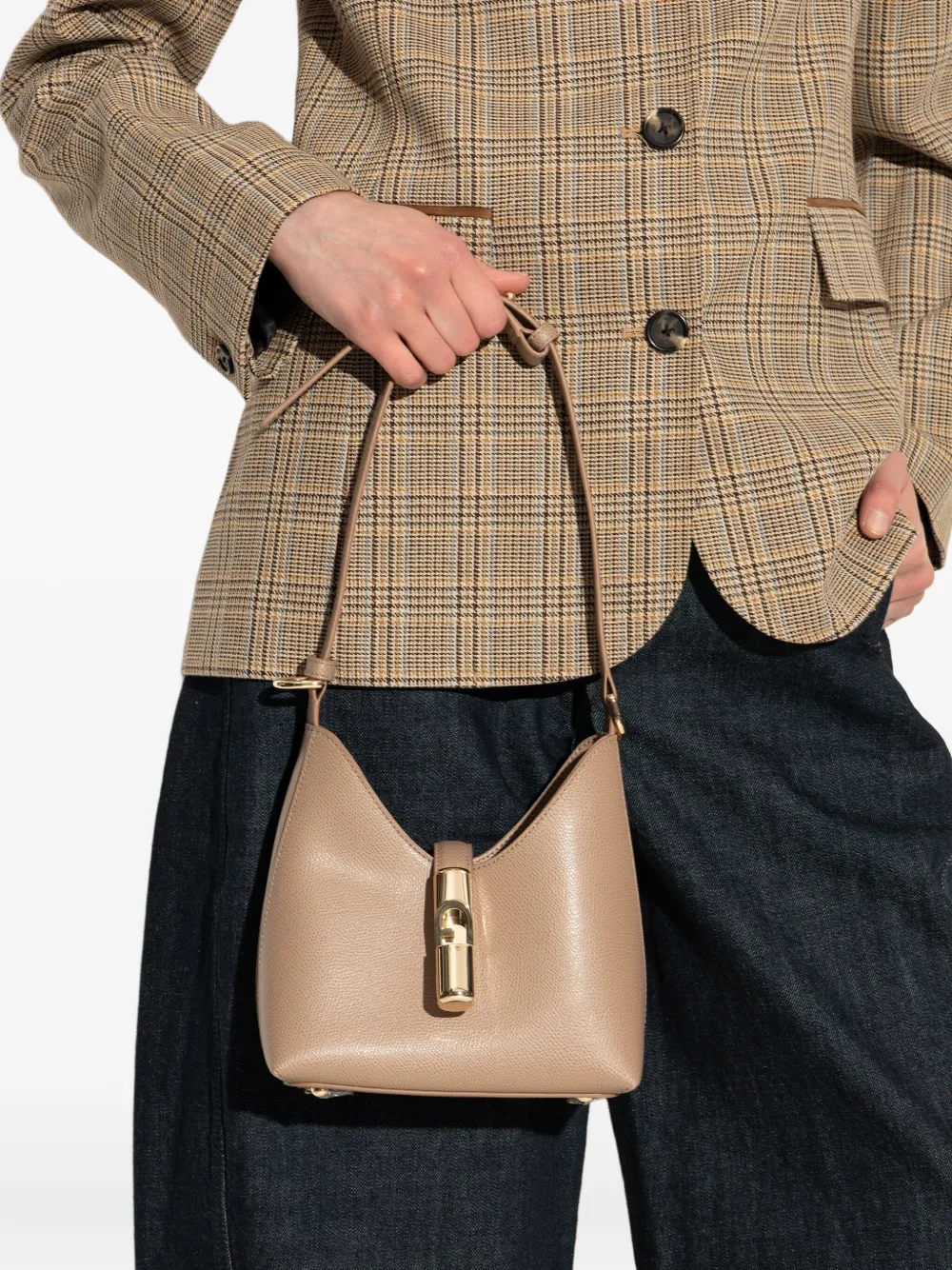 Furla mini Iride shoulder bag - Beige