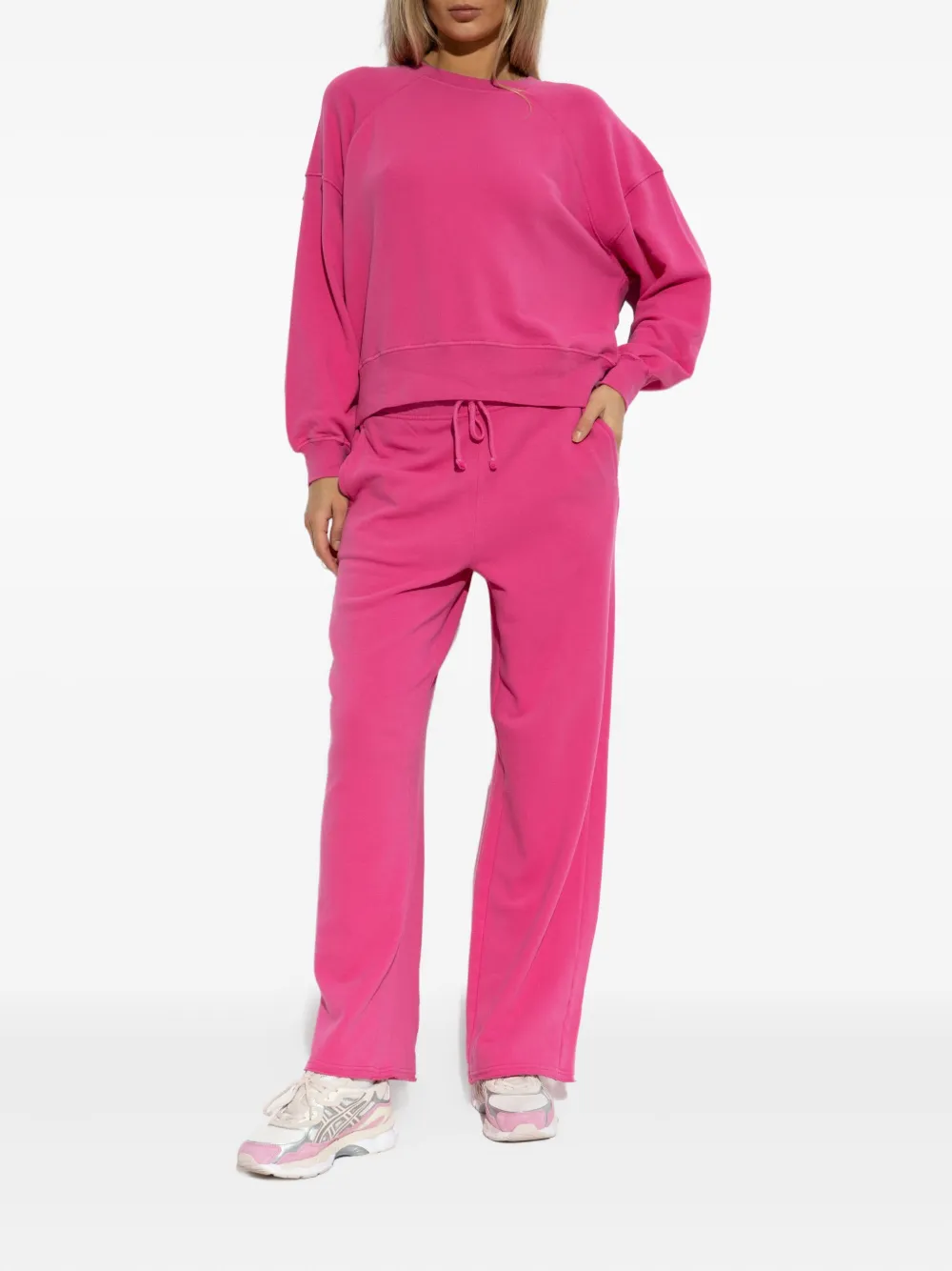 American Vintage Drawstring Track Pants In Pink