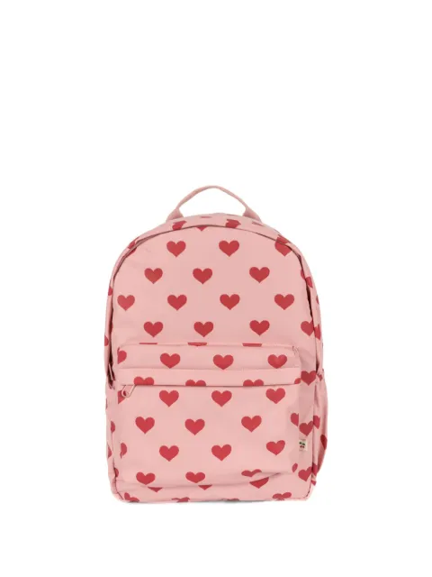 Konges Sløjd mochila con corazones estampados