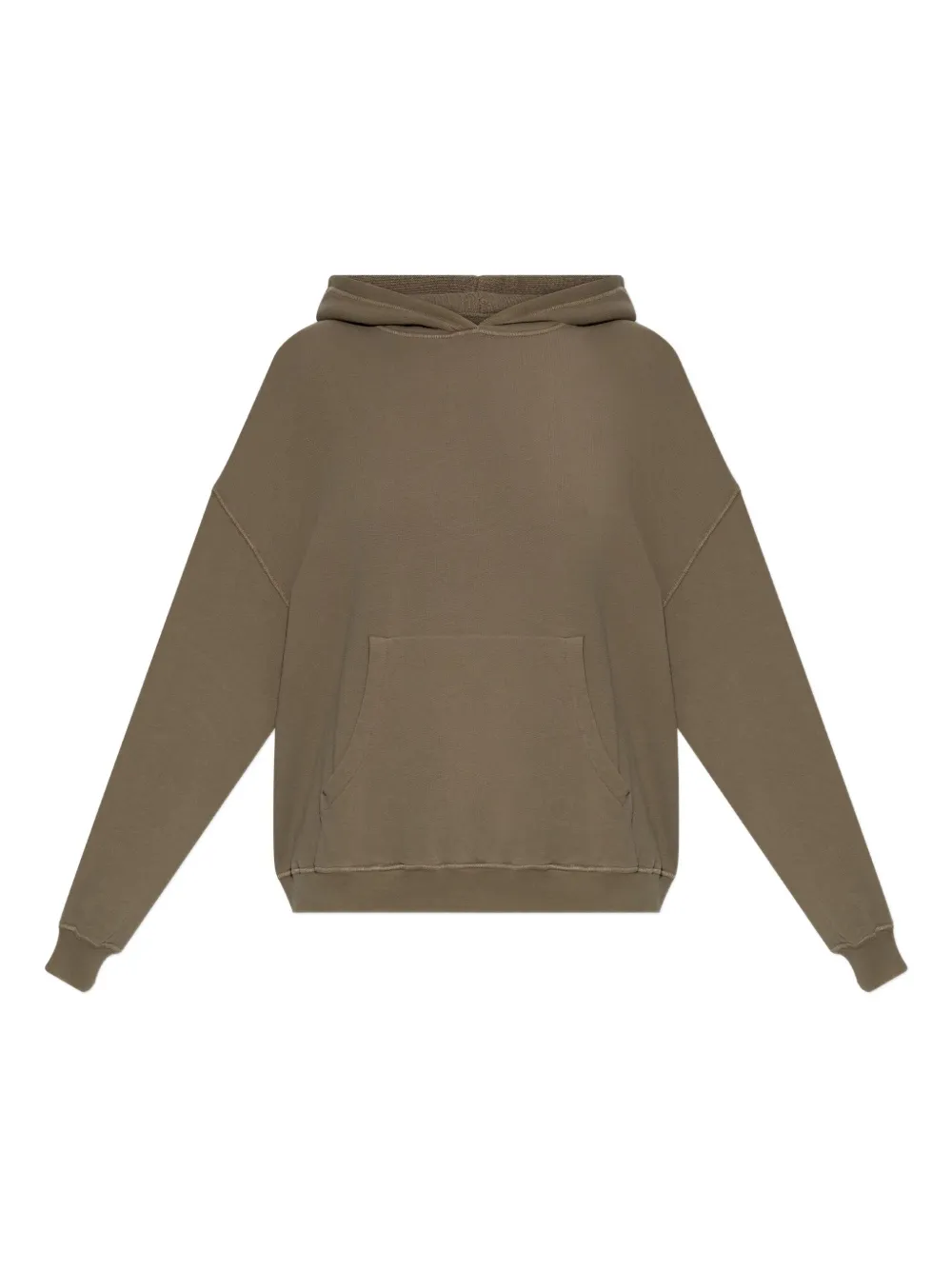 American Vintage Long-sleeved Hooded Sweatshirt In Green