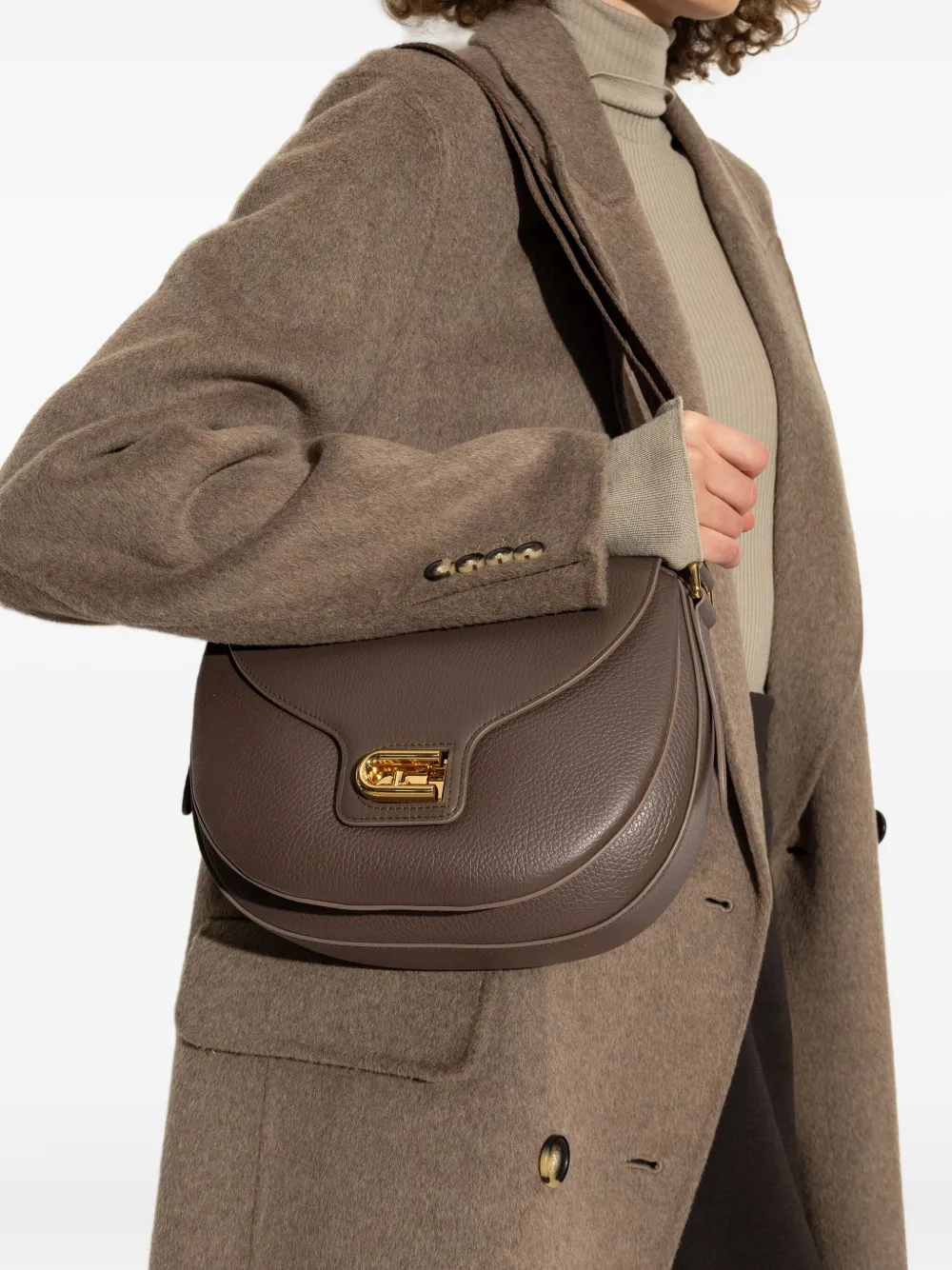 Furla small Lotus shoulder bag - Bruin