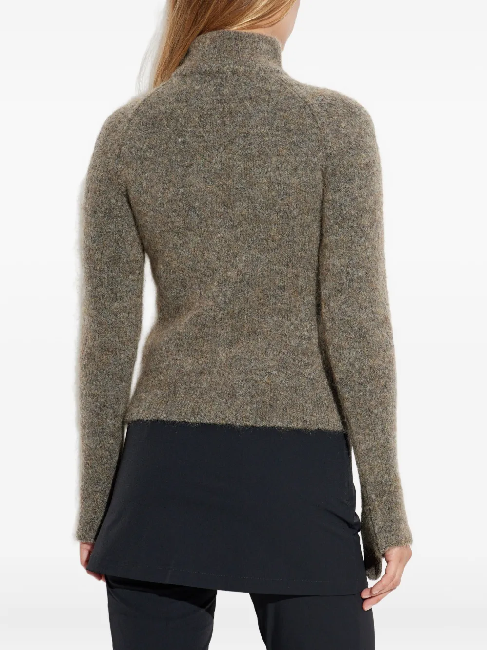 Roa Tasna Zip-up Cardigan In Gray