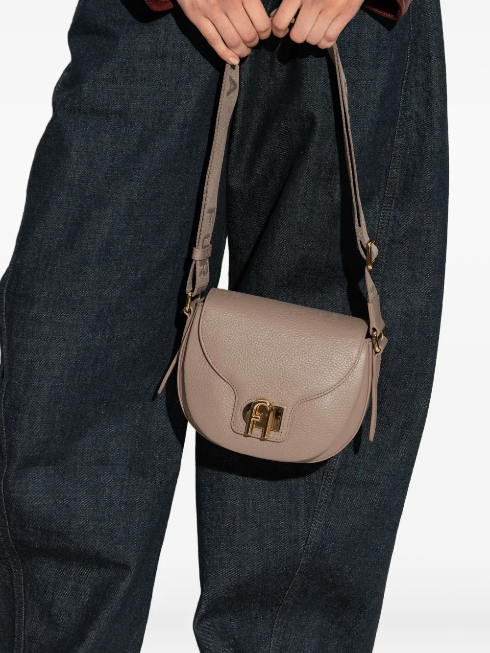 Furla mini Lotus shoulder bag - Beige