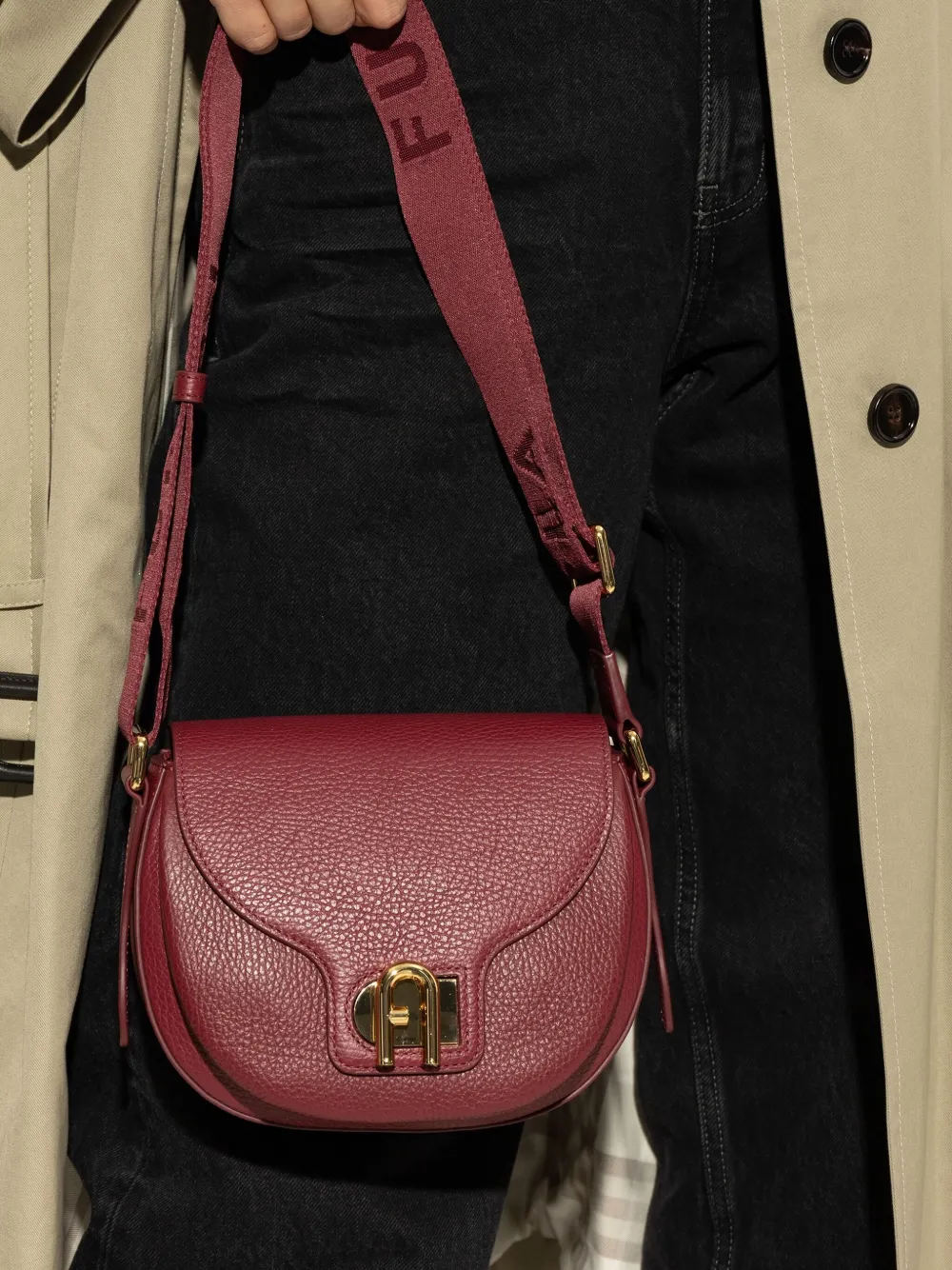 Furla mini Lotus shoulder bag - Rood