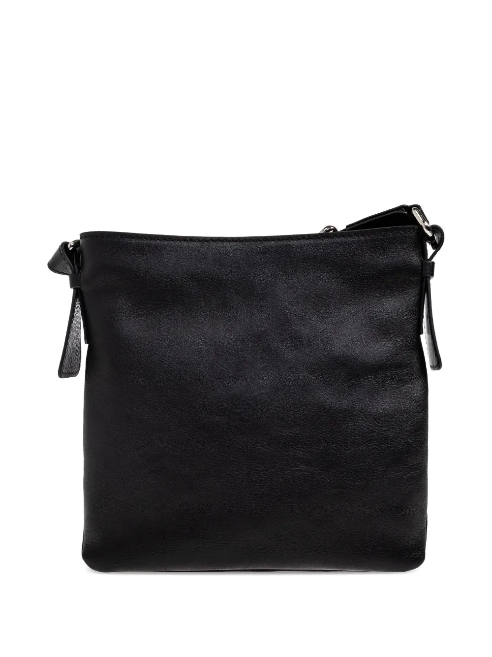 Iceberg zip leather shoulder bag - Zwart