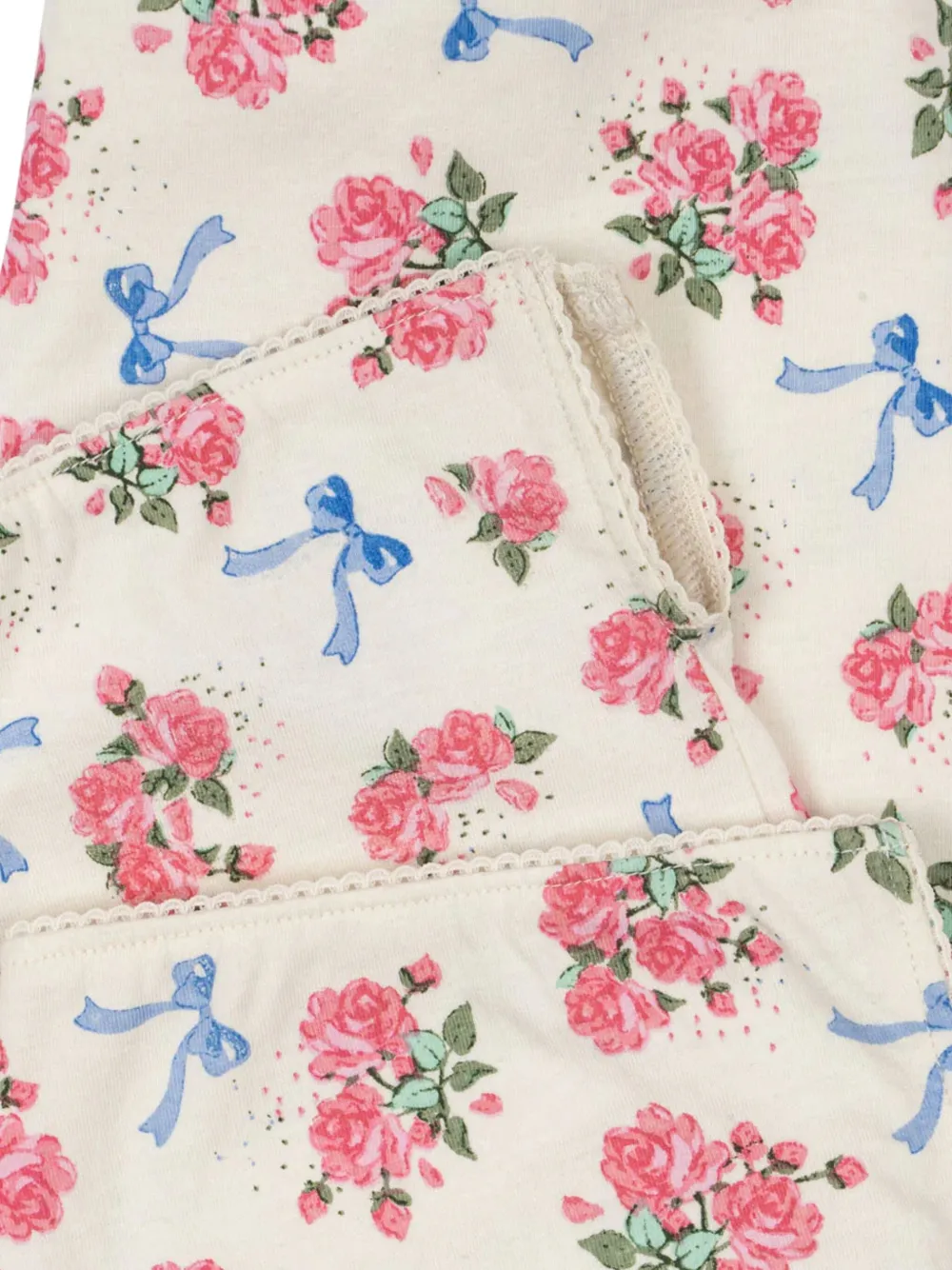 Konges Sløjd Top en legging met bloemenprint Wit