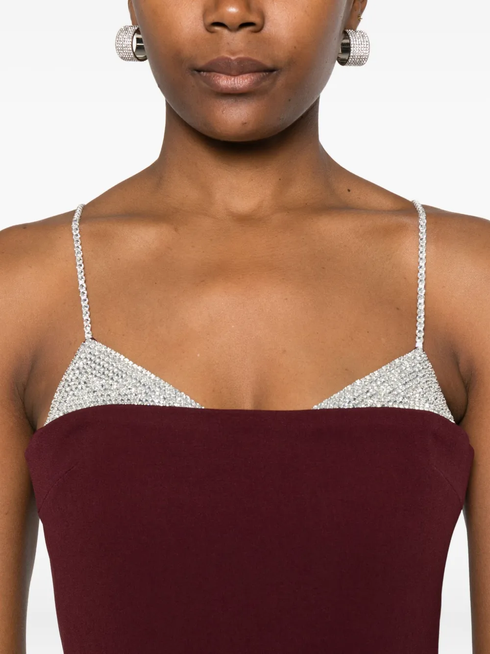 David Koma Verziertes Minikleid In Red