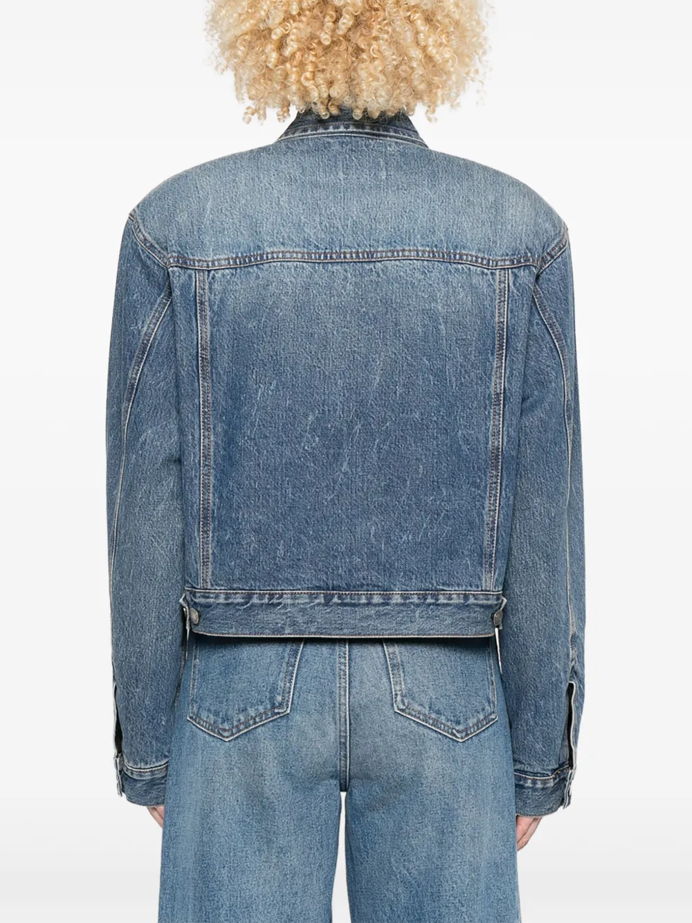 Haikure Denim jack Blauw