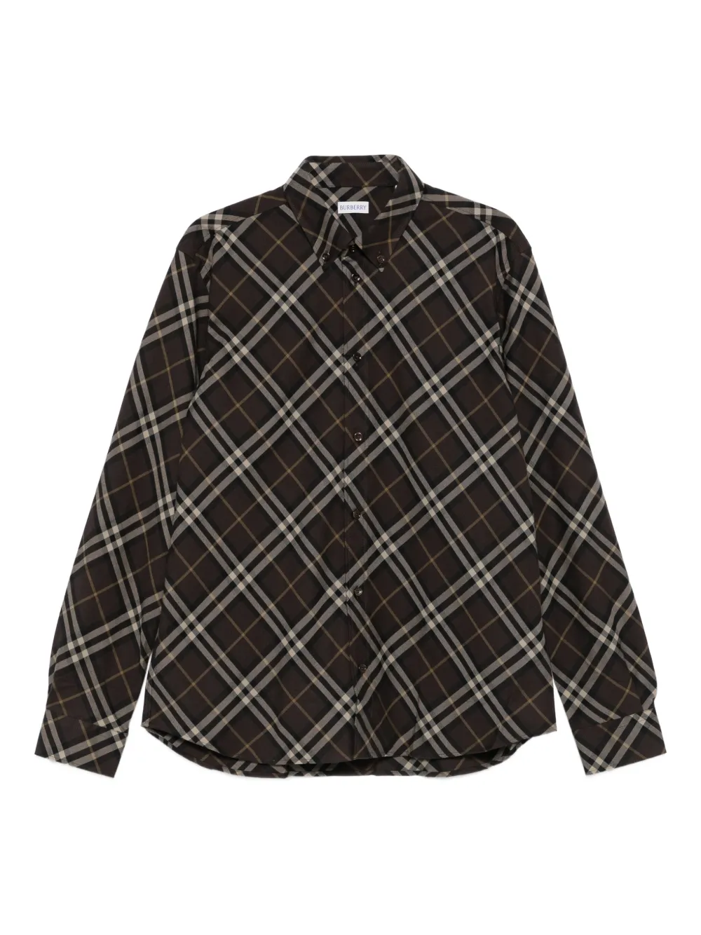 Burberry checked button-down shirt | Brown | Image 1