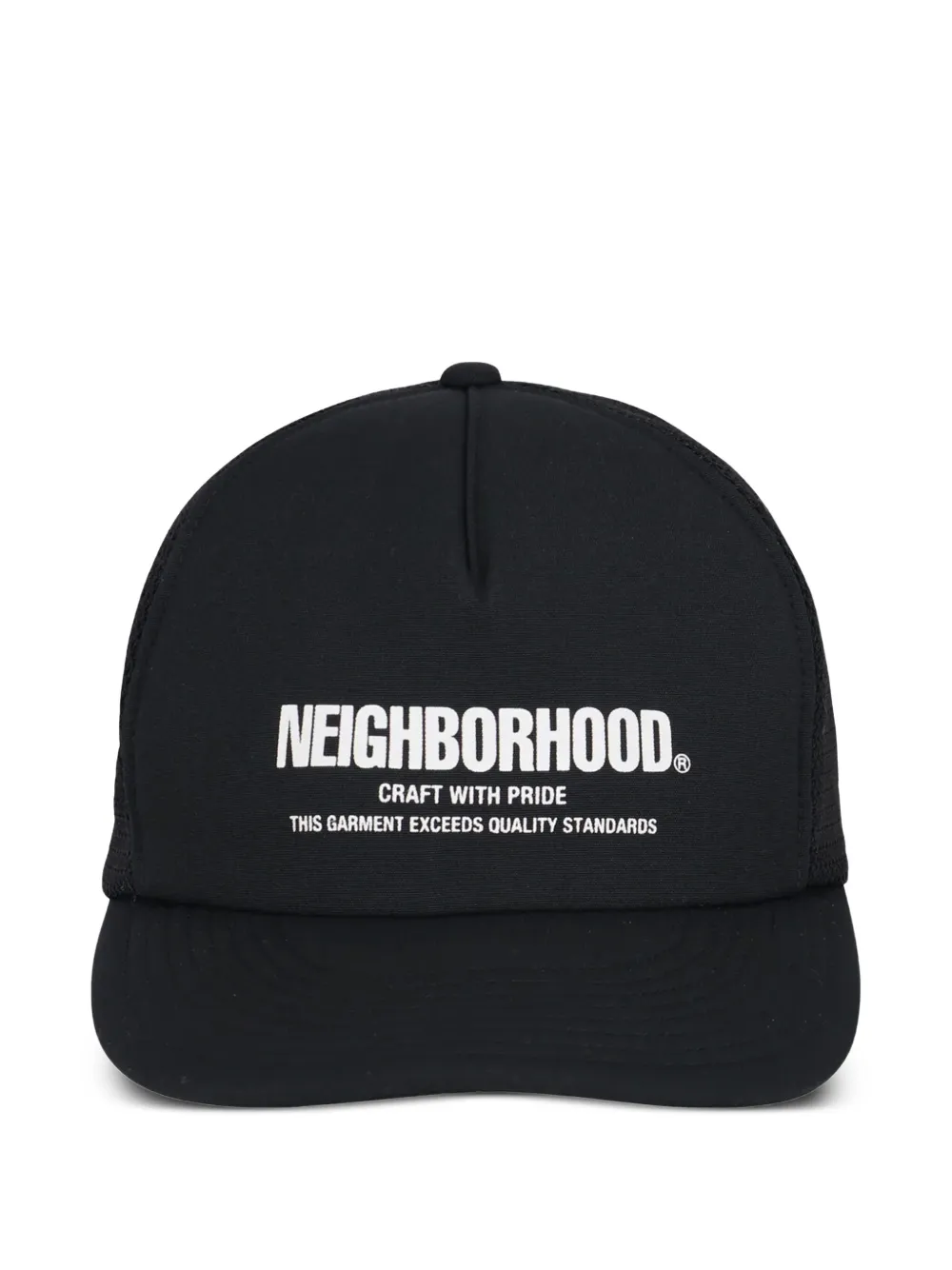 Neighborhood logo-print baseball cap | Black | Image 1