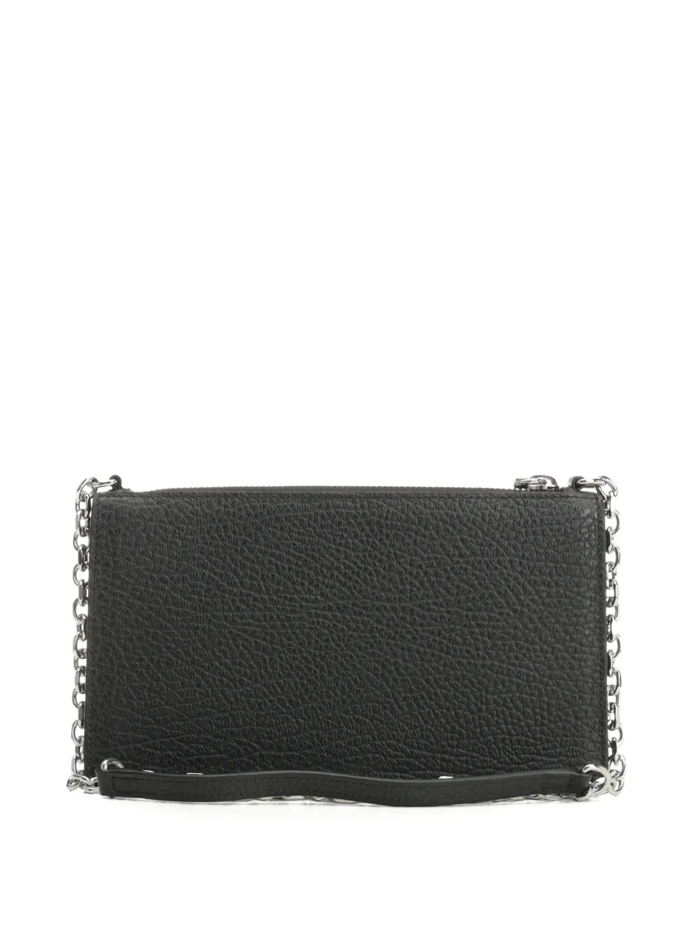 Maison Margiela Zipped Wallet On Chain In Black