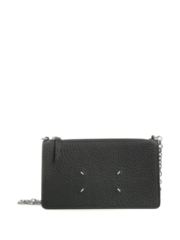 Maison Margiela 黒 チェーンウォレット ☆Maison Margiela☆ロゴ チェーンウォレット ブラック 正規品