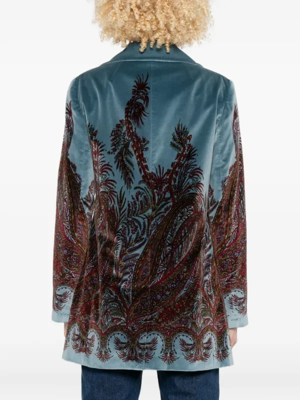 ETRO フローラル ジャケット | ブルー | FARFETCH JP