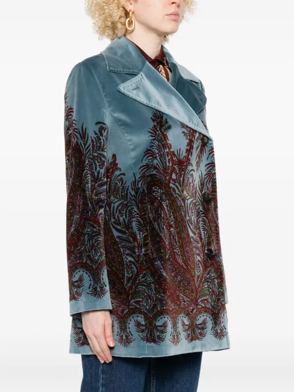 ETRO フローラル ジャケット | ブルー | FARFETCH JP