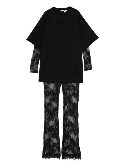Pinko Kids lace-panel jumpsuit