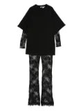 Pinko Kids lace-panel jumpsuit - Black