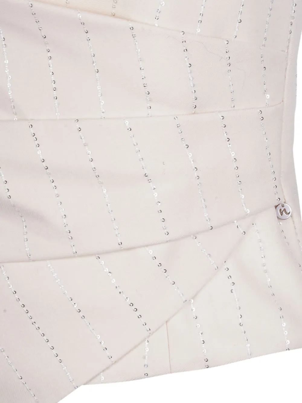 Nissa Sequin-embellished Top In Neutral