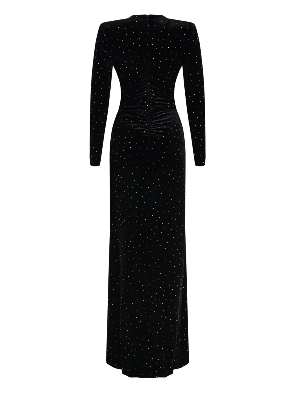 NISSA stud-embellished maxi dress - Zwart