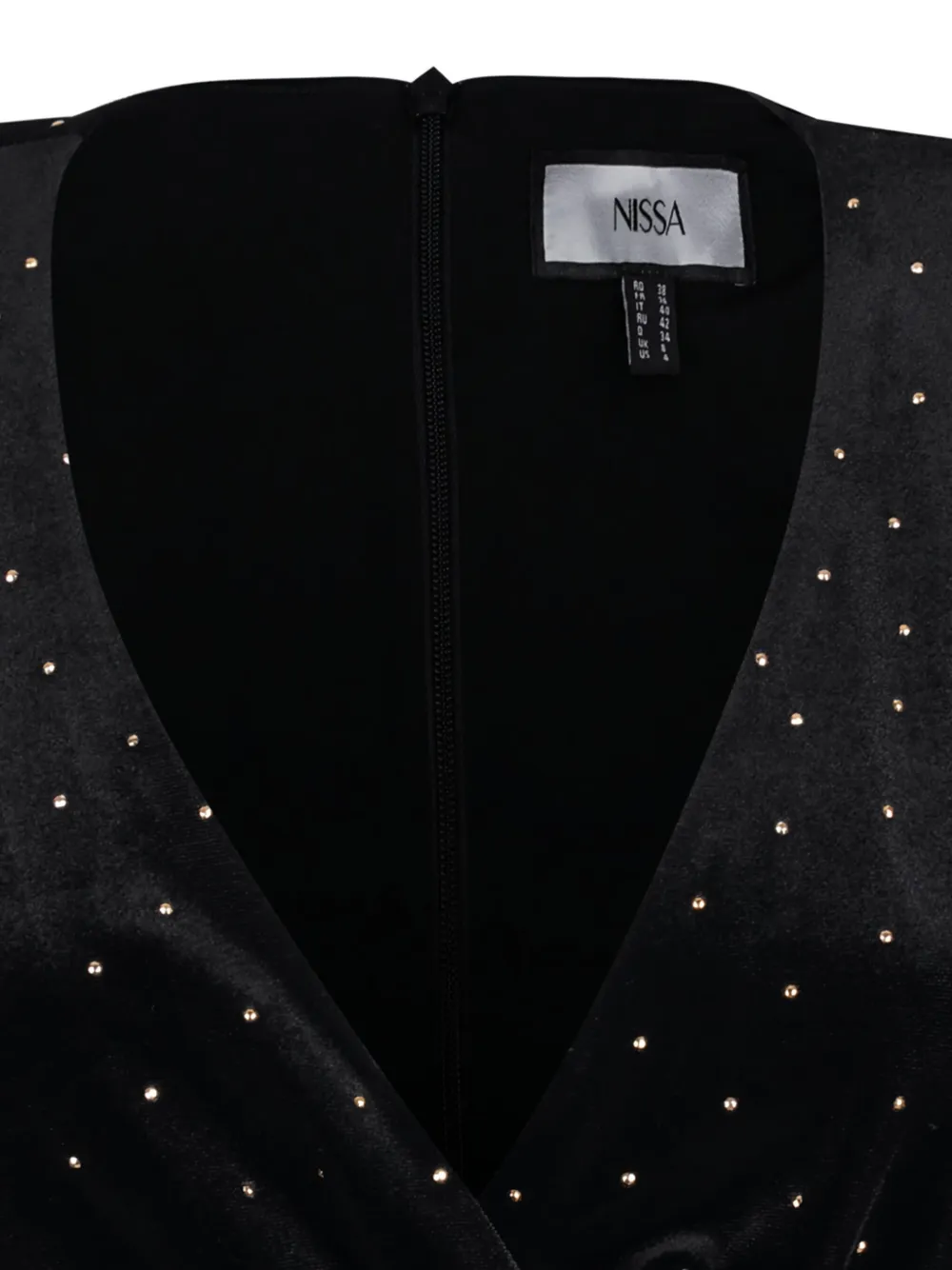  Nissa Stud-embellished Maxi Dress - Black 