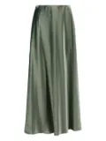 Alberta Ferretti satin A-line skirt - Green