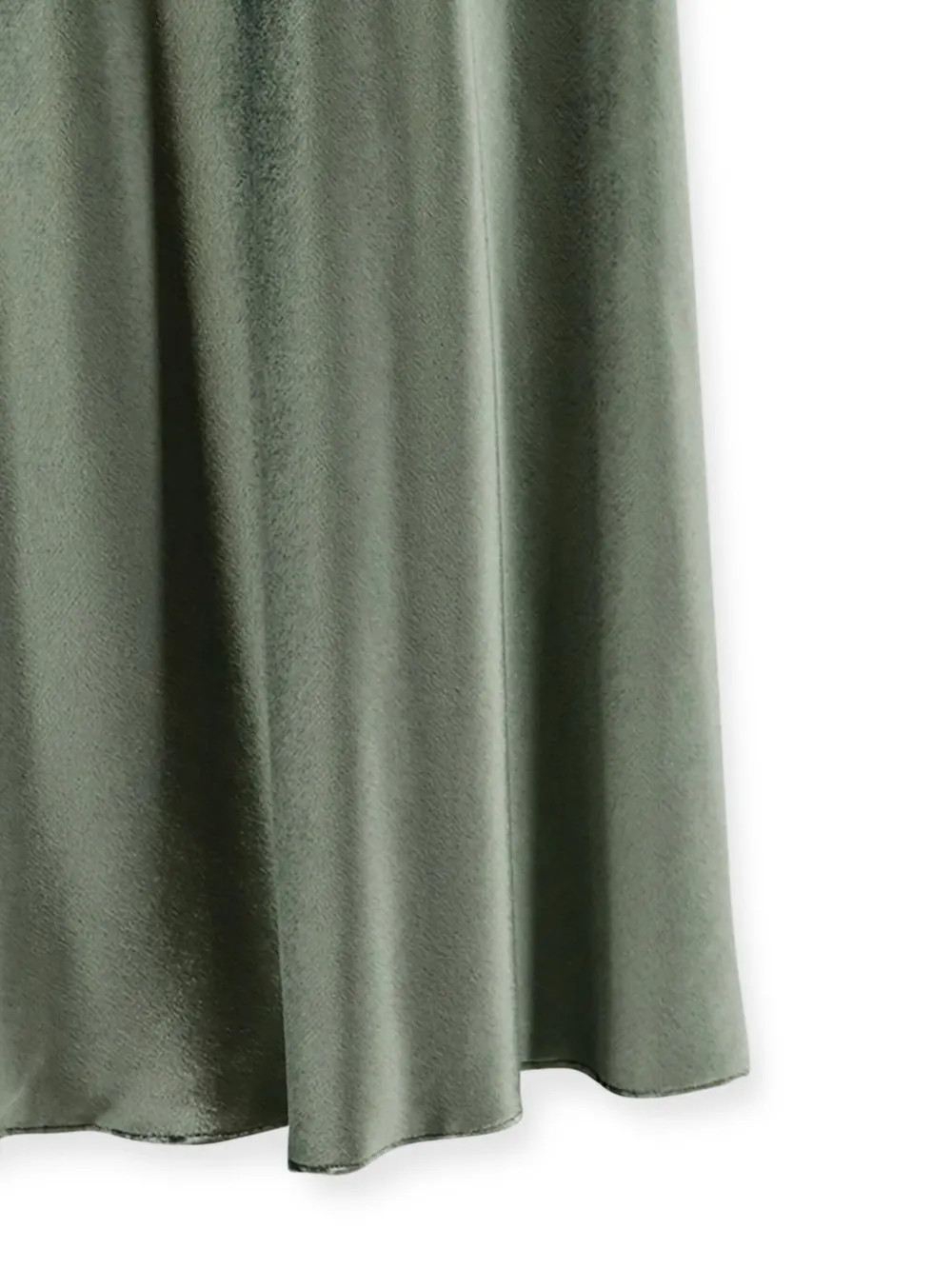 Alberta Ferretti satin A-line skirt - Groen
