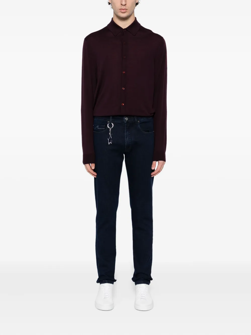 Paul & Shark Jeans met geborduurde zak - Blauw
