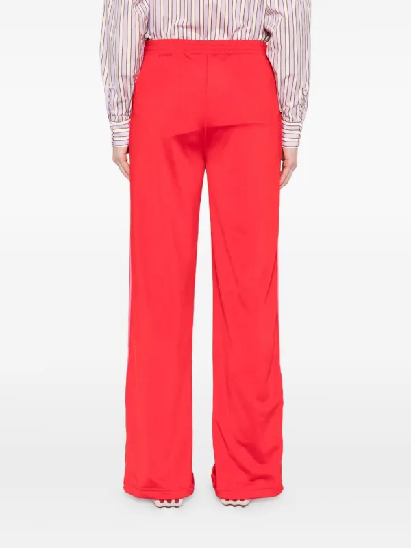 Adidas Pantalones Con Detalle a Rayas Rojo FARFETCH ES