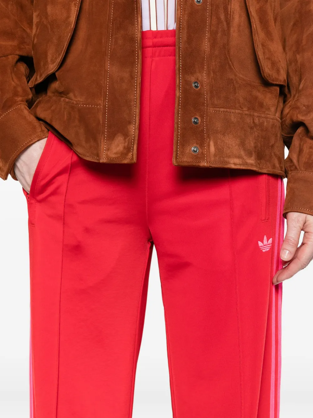adidas Broek met streepdetail Rood
