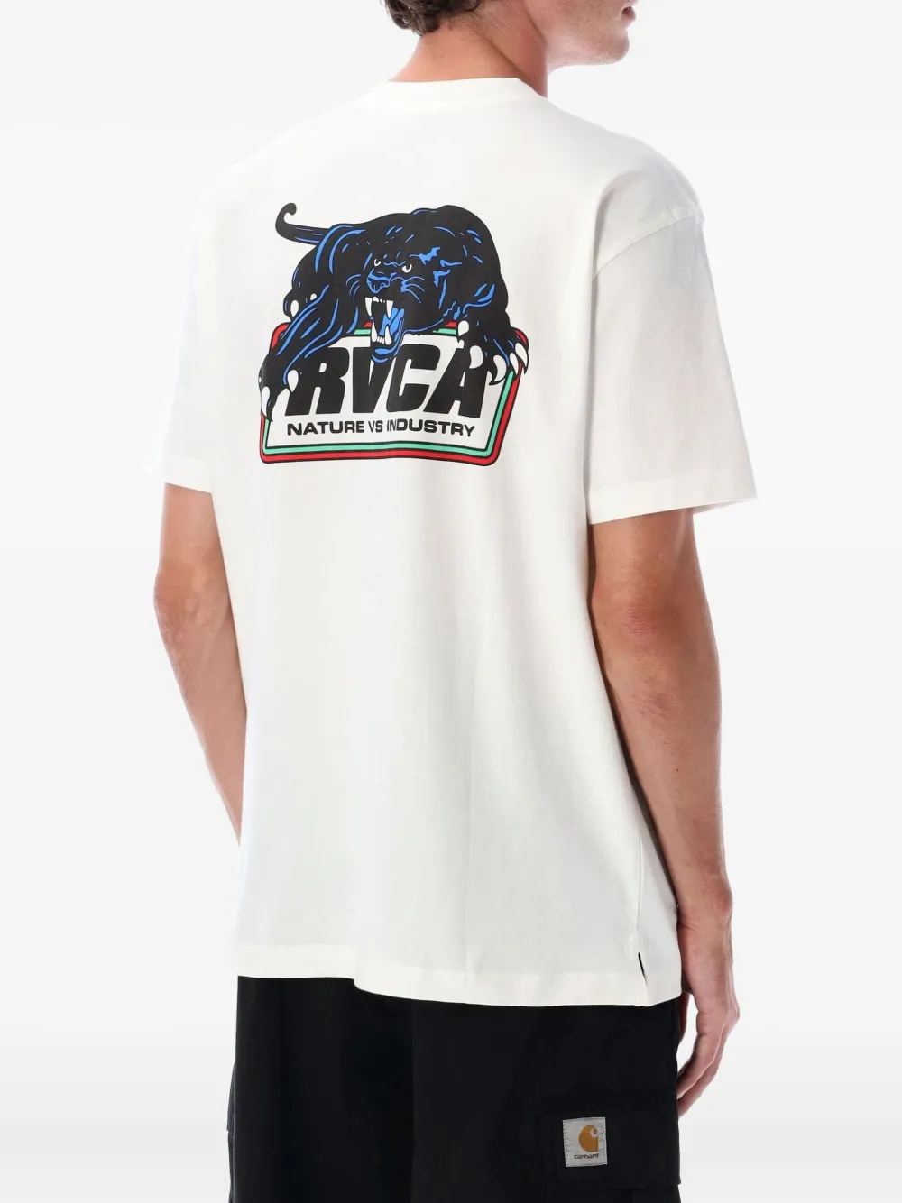 Rvca logo-print T-shirt - Wit