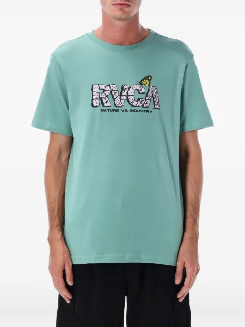 Rvca graphic-print cotton T-shirt