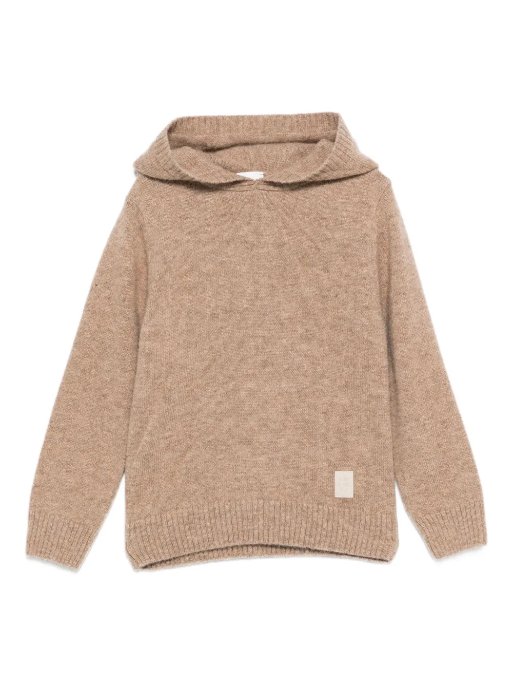 Eleventy Kids hooded wool sweater | Neutrals | Image 1