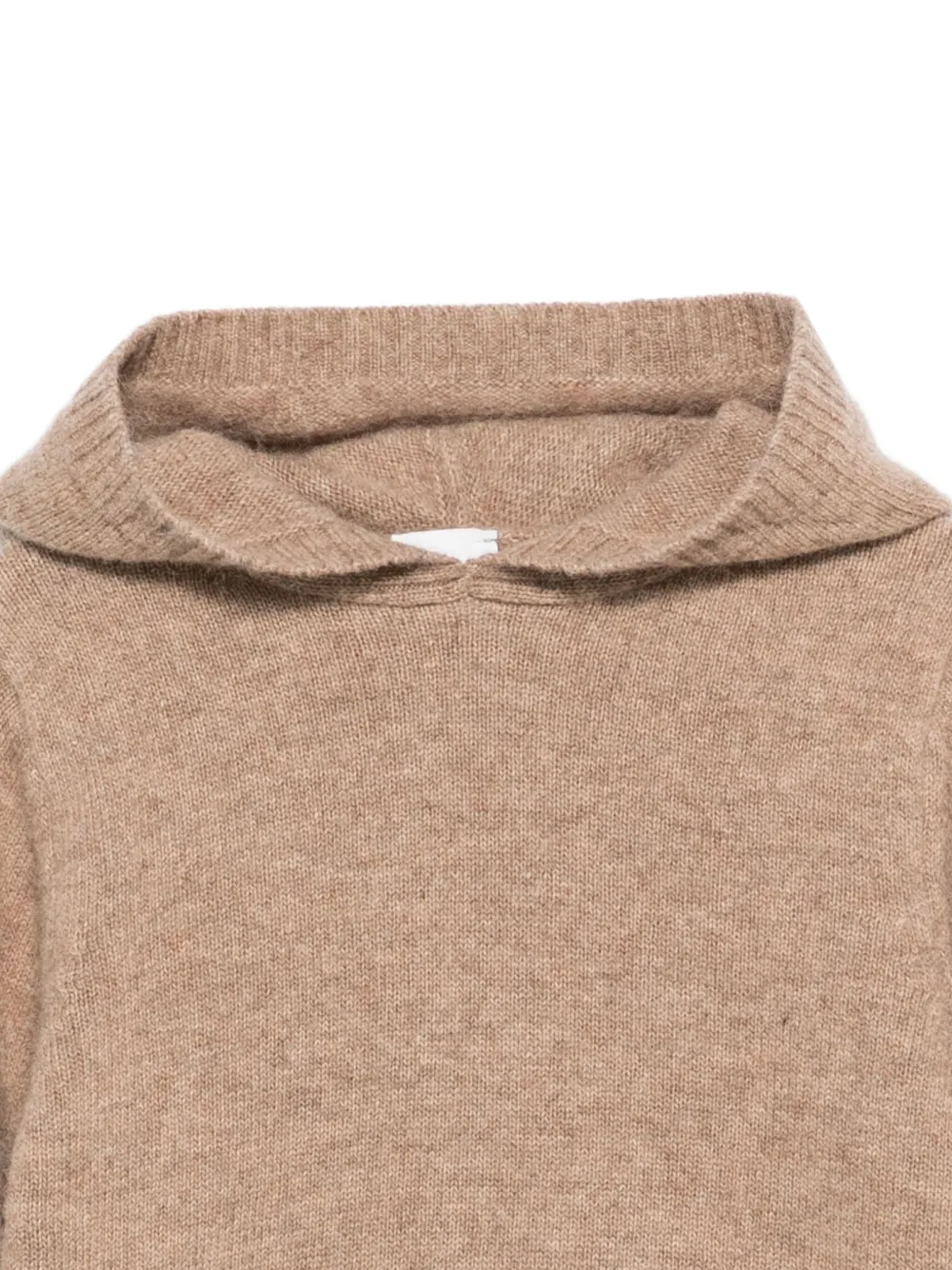 Eleventy Hooded Wool Sweater In Brown