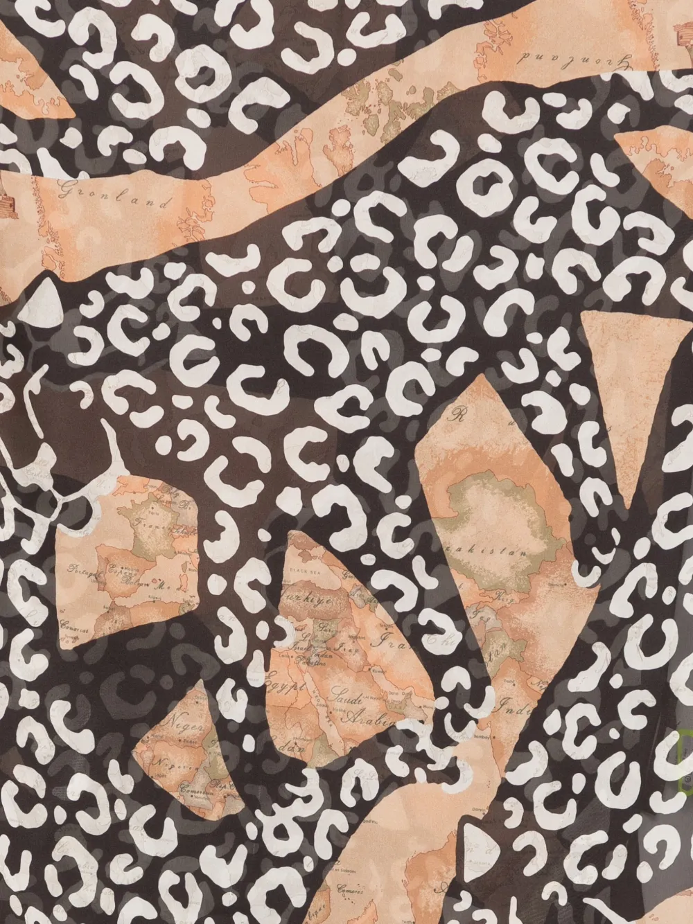 Alviero Martini 1° Classe Mix-print Scarf In Black